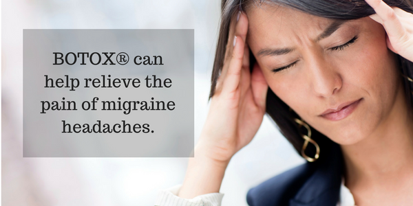 Botox can be used to relieve the chronic headache pain.